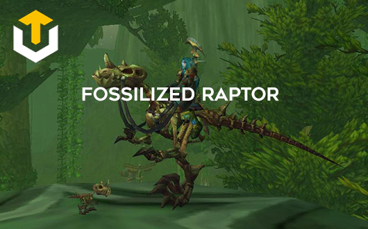 Fossilized Raptor Mount